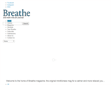 Tablet Screenshot of breathemagazine.com